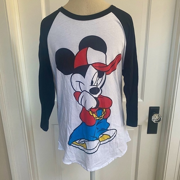 Disney Tops - Disney Mickey Mouse Rap Star Long Sleeve